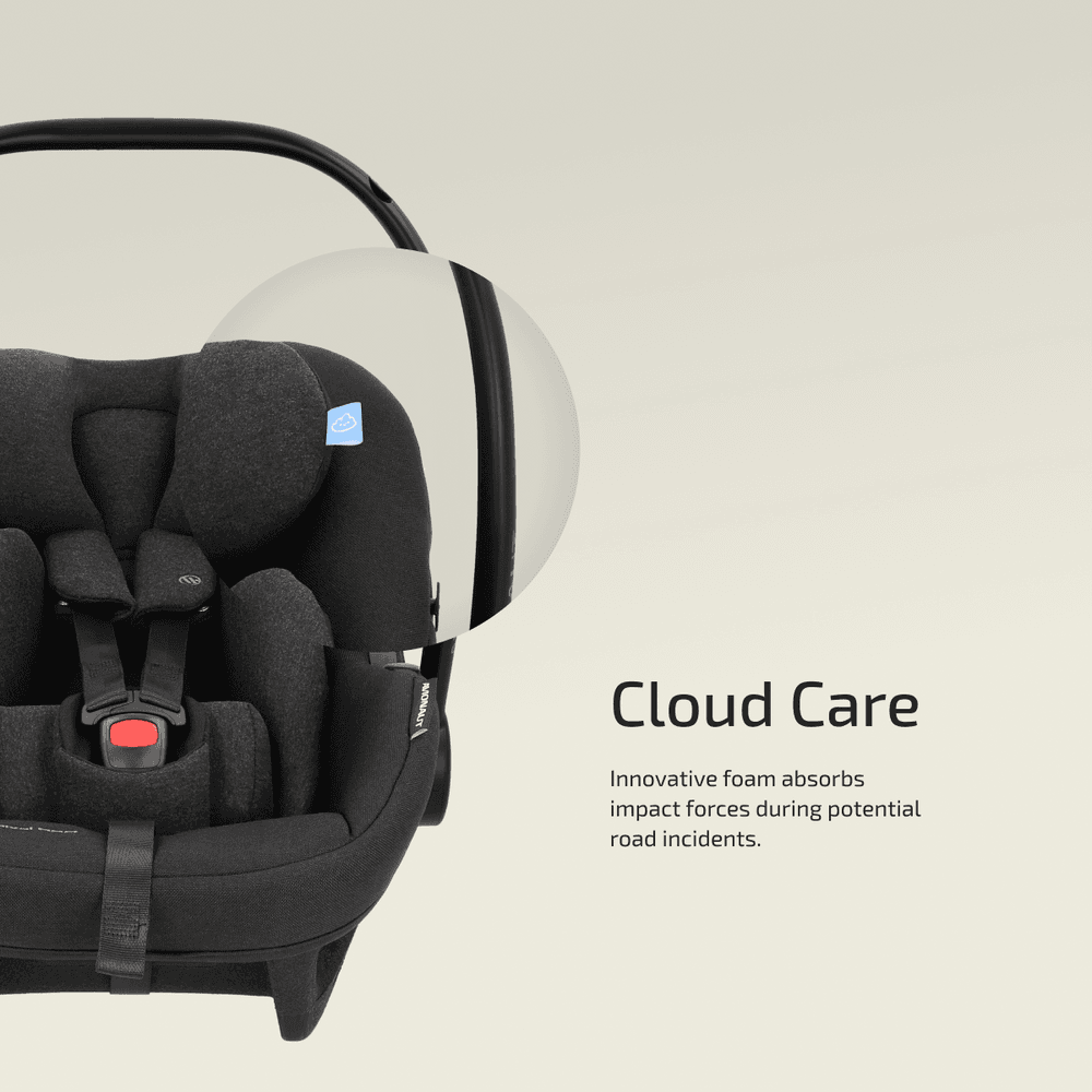 Holm Barnesikring TFK Avionaut Pixel Pro babystol, bilstol for spedbarn og prematur. Installeres på base eller beltemonteres.