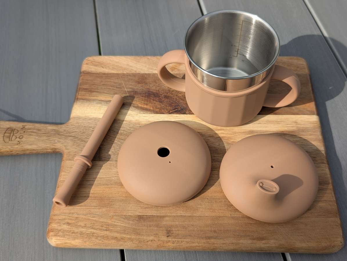 Multikopp til barn, stål og silikon