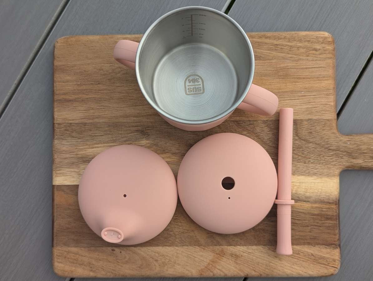 Multikopp til barn, stål og silikon