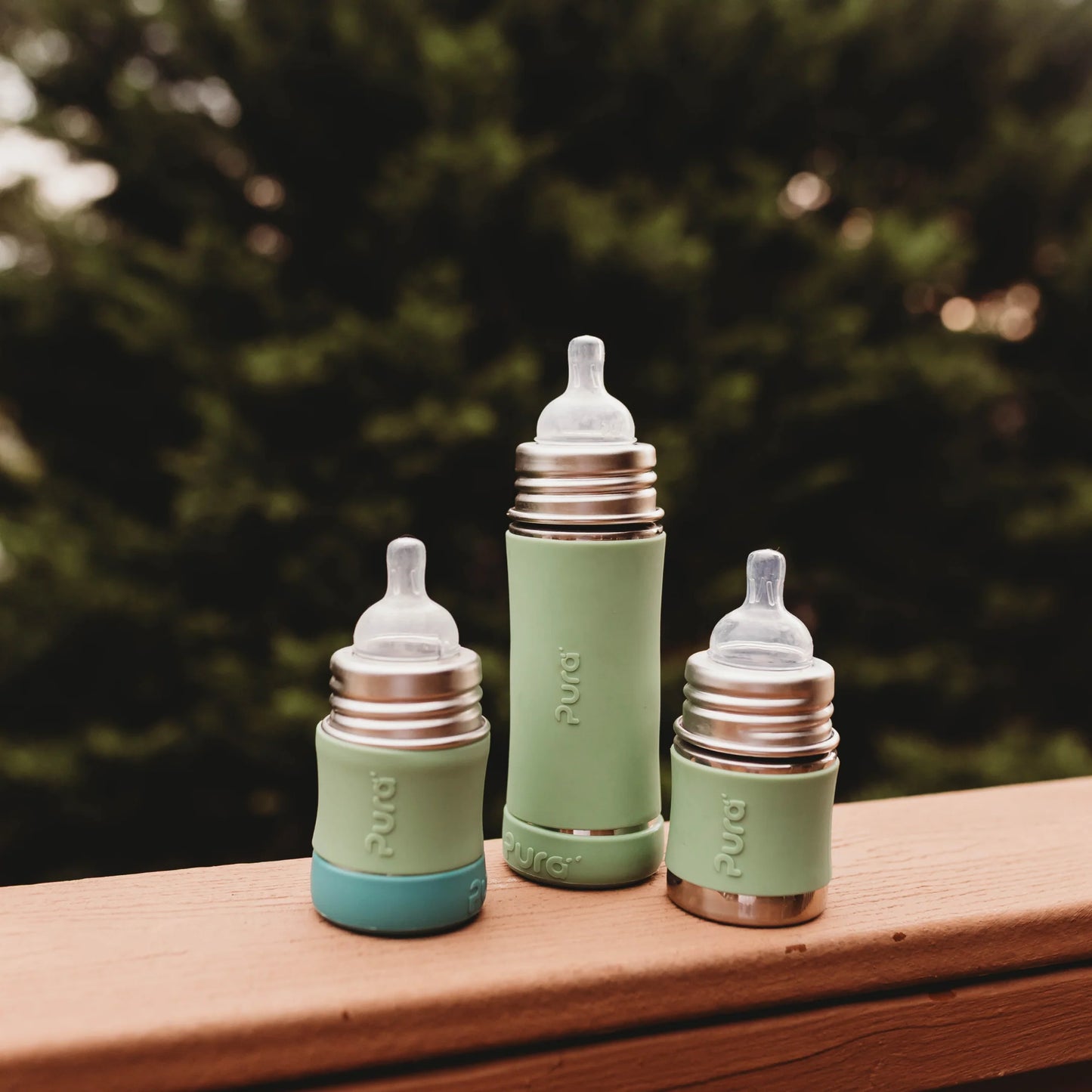 Bumpers for Pura Kiki flasker / mint&moss (2-pk)