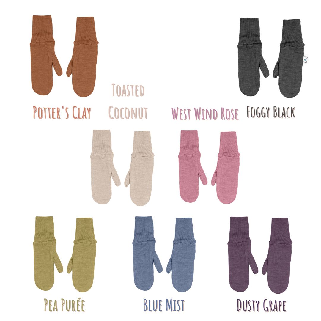 Votter i ubehandlet ull (dame og herre)