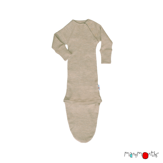 Natural Woollies sovesekk i ubehandlet merinoull, langermet