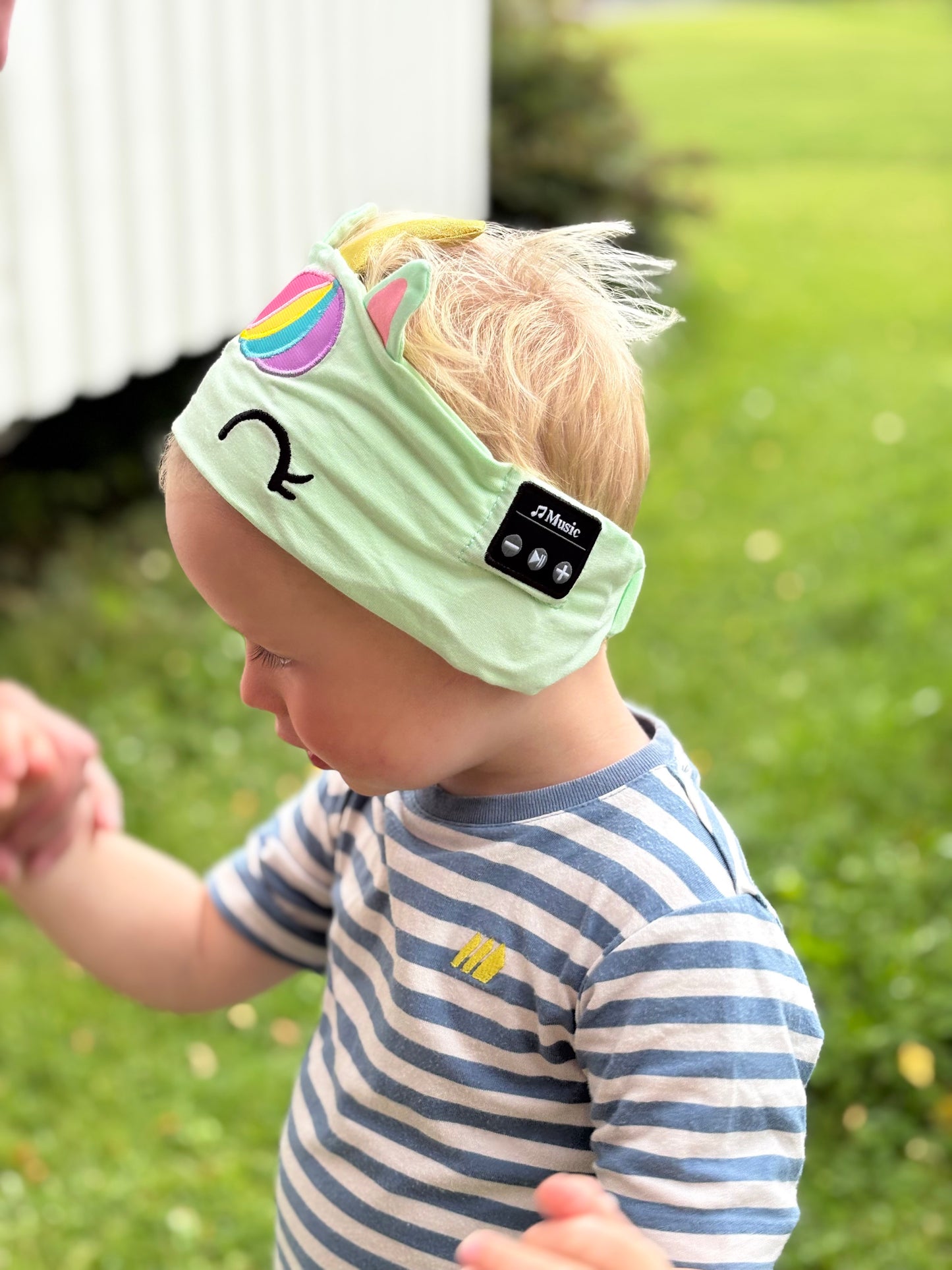 Musikkhodebånd med Bluetooth - Enhjørning 🦄🎵