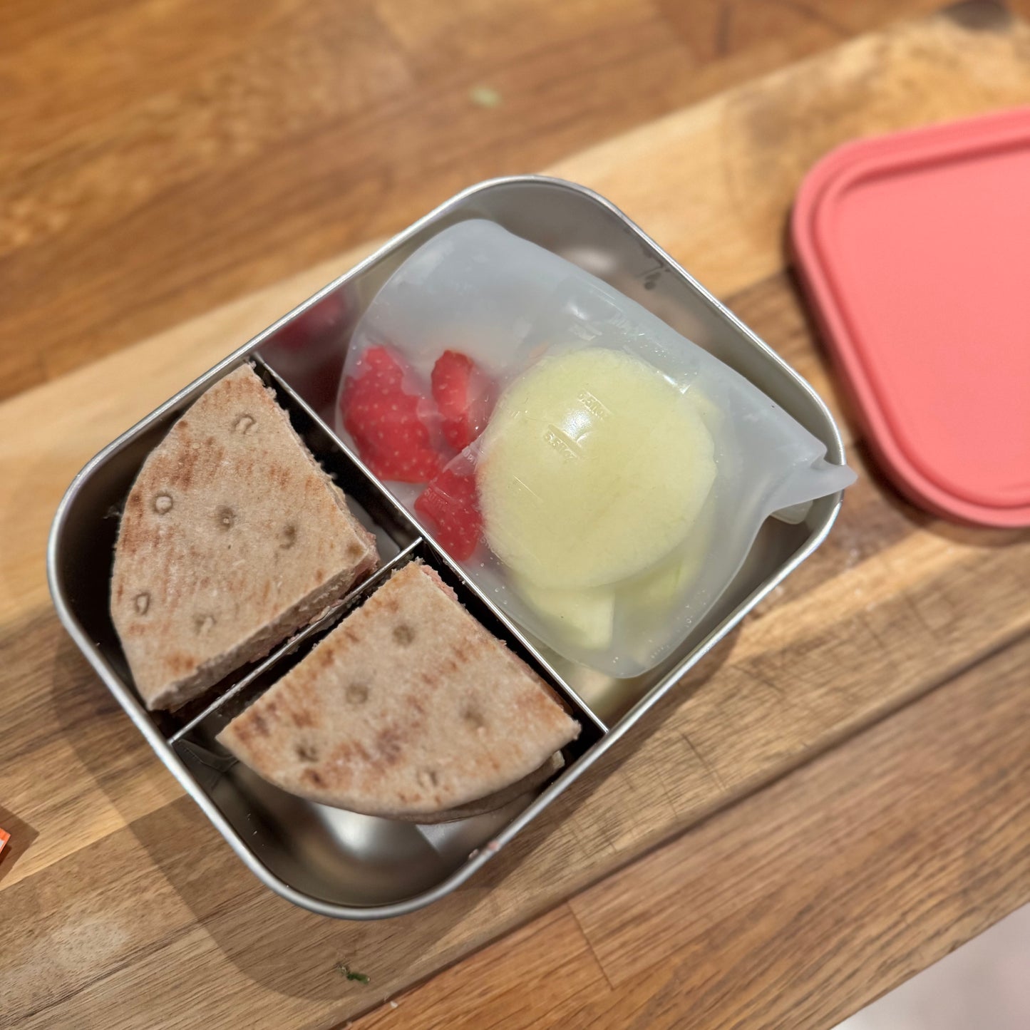 Gjenbrukbar zip-pose, premium silikon med ekstra låseskinne