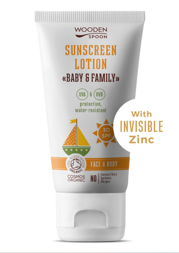 Naturlig mineralsolkrem for Baby og familie