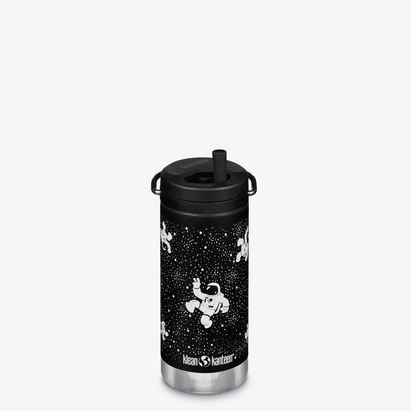Svart med astronauter, Klean Kanteen TK Wide isolert, Holm Barnesikring