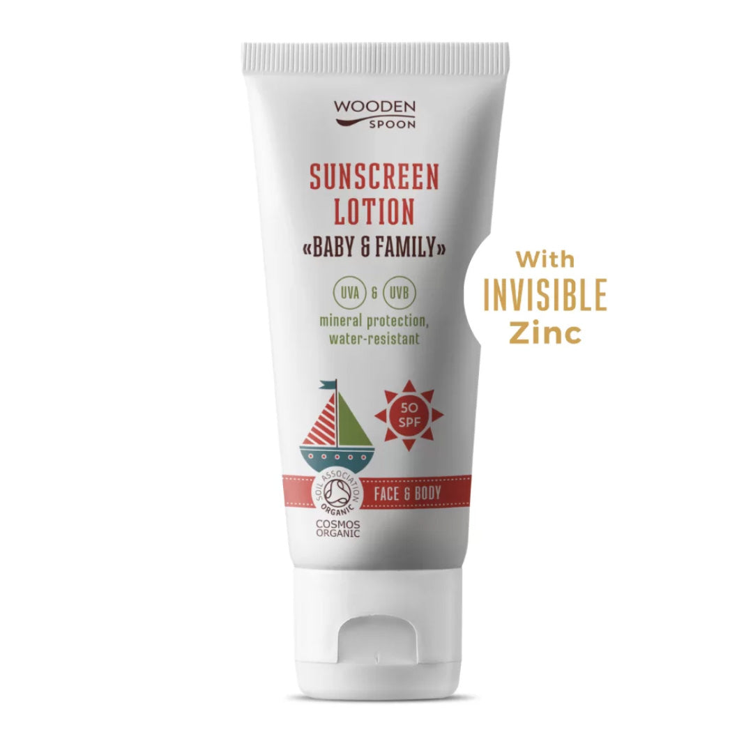 Naturlig mineralsolkrem for Baby og familie